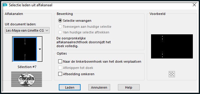 Selecties - Selectie laden/opslaan - Selectie laden uit alfakanaal : Sélection #7