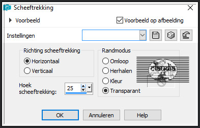 Effecten - Geometrische effecten - Scheeftrekking