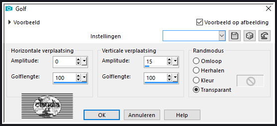 Effecten - Vervormingseffecten - Golf