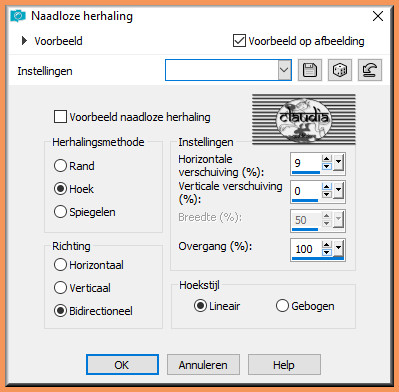 Effecten - Afbeeldingseffecten - Naadloze herhaling