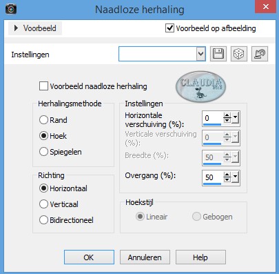 Effecten - Afbeeldingseffecten - Naadloze herhaling