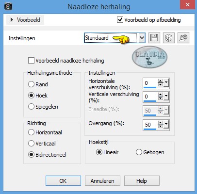 Effecten - Afbeeldingseffecten - Naadloze herhaling 