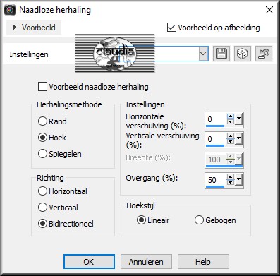 Effecten - Afbeeldingseffecten - Naadloze herhaling