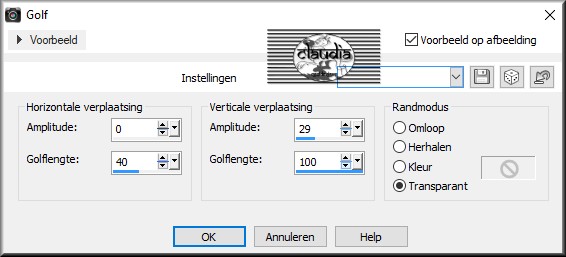 Effecten - Vervormingseffecten - Golf