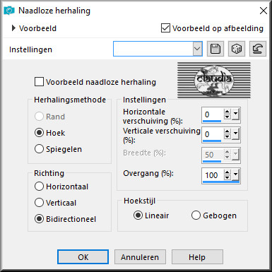 Effecten - Afbeeldingseffecten - Naadloze herhaling