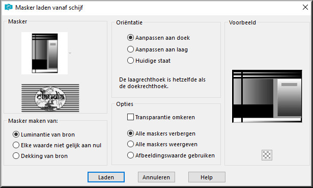 Lagen - Masker laden/opslaan - Masker laden vanaf schijf : masque