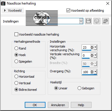 Effecten - Afbeeldingseffecten - Naadloze herhaling