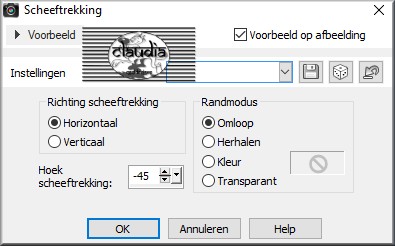 Effecten - Geometrische effecten - Scheeftrekking