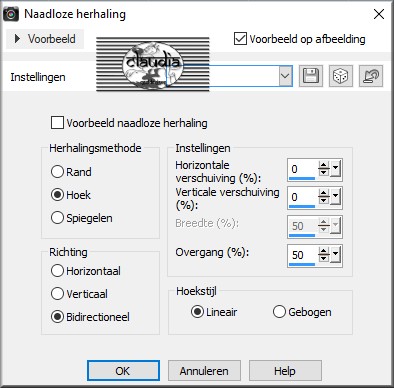 Effecten - Afbeeldingseffecten - Naadloze herhaling