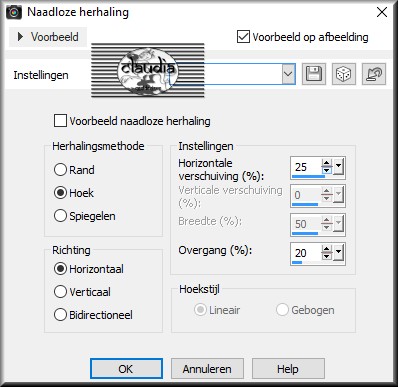 Effecten - Afbeeldingseffecten - Naadloze herhaling