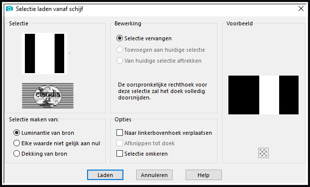 Selecties - Selectie laden/opslaan - Selectie laden vanaf schijf : selection1-riley