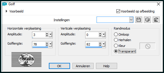 Effecten - Vervormingseffecten - Golf