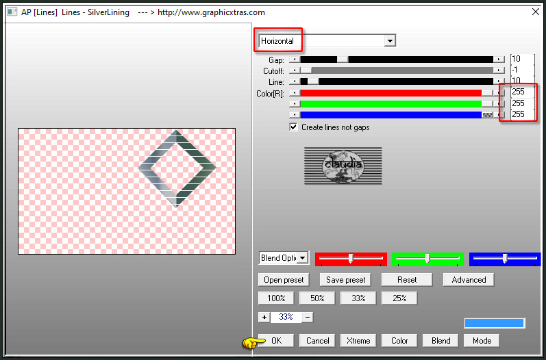 Effecten - Insteekfilters - AP [Lines] - Lines - SilverLining 