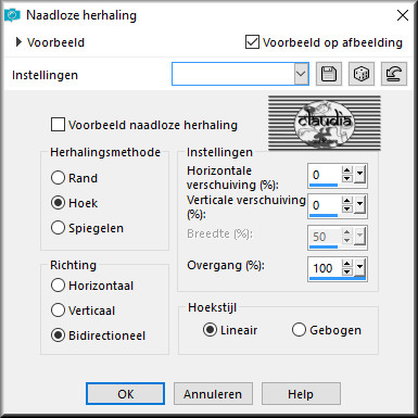 Effecten - Afbeeldingseffecten - Naadloze herhaling