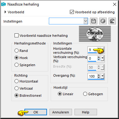 Effecten - Afbeeldingseffecten - Naadloze herhaling