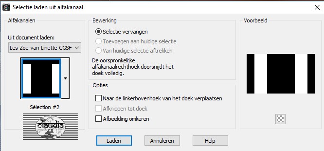 Selectie laden uit alfakanaal : Sélection #2