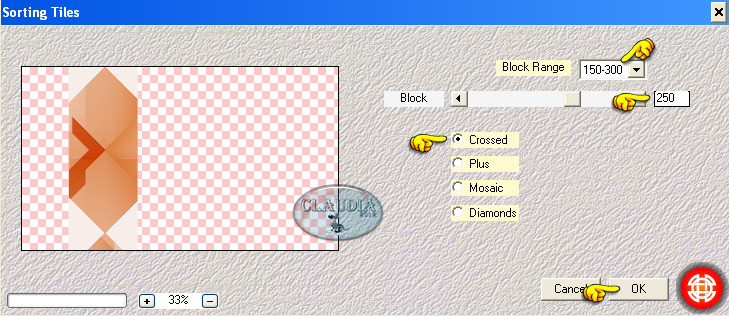 Instellingen filter Mehdi - Sorting Tiles