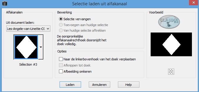 Selectie laden uit alfakanaal  : Sélection #3