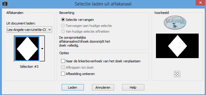 Selectie laden uit alfakanaal  : Sélection #3