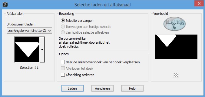 Selectie laden uit alfakanaal : Sélection #1