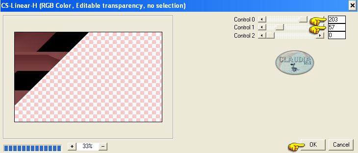 Instellingen filter Carolaine and Sensibility - CS-Linear-H