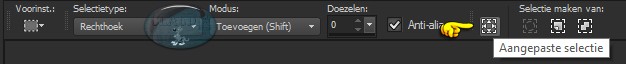 Selectiegereedschap - Aangepaste Selectie