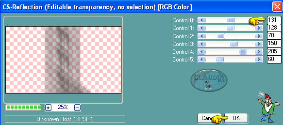 Instellingen filter Carolaine and Sensibility - CS-Refection