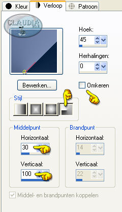 Instellingen Verloop