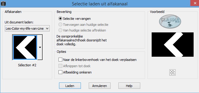 Selectie laden uit alfakanaal : Sélection #2