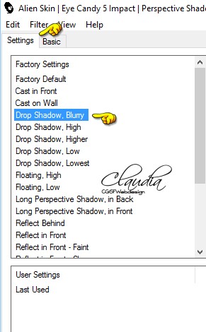 Eye Candy 5 : Impact - Perspective Shadow