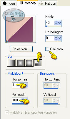 Instellingen Verloop