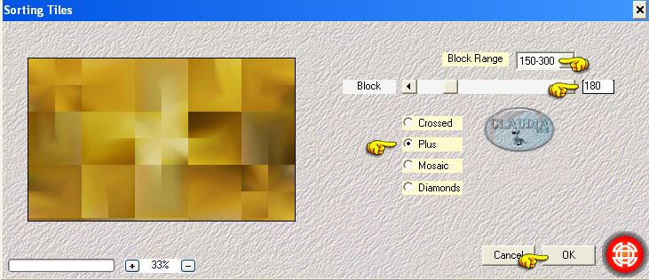 Instelllingen filter Mehdi - Sorting Tiles