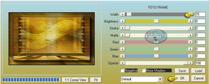 Instellingen filter AAA Frames - Foto Frame