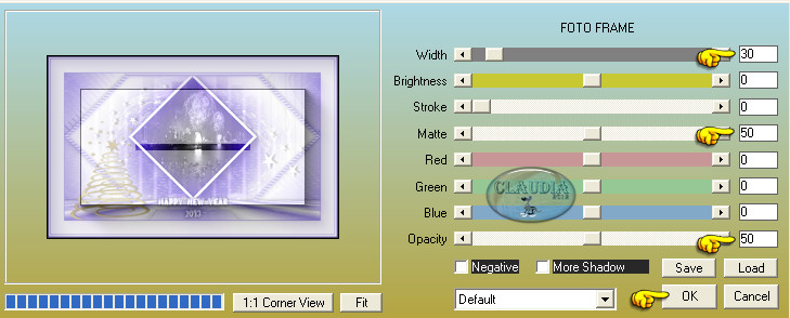 Instellingen filter AAA Frames - Foto Frame