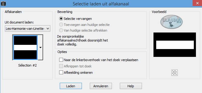 Selectie laden uit alfakanaal : Sélection #2