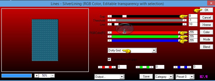 Instellingen filter AP 01[Innovations] - Lines - SilverLining