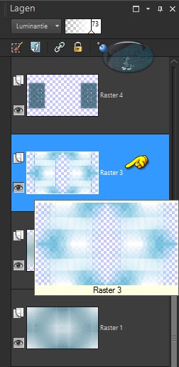 Activeer de laag "Raster 3" 