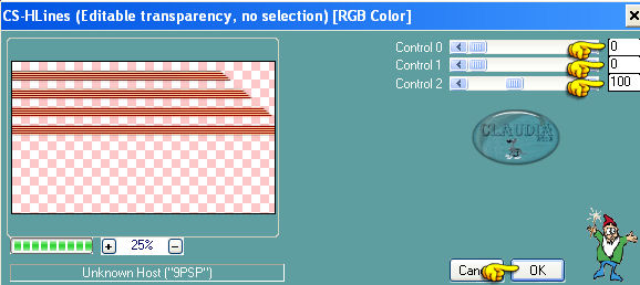 Instellingen filter Carolaine and Sensibility - CS-HLines