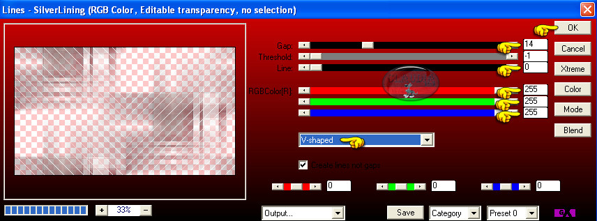 Instellingen filter AP 01 [Innovations] - Lines - SilverLining