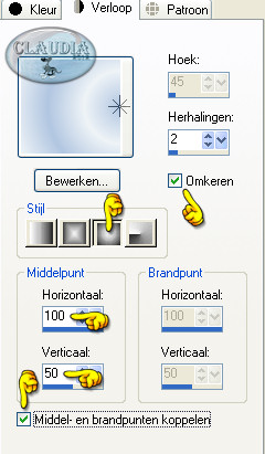 Instellingen Verloop