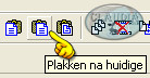 Button : Plakken na actieve frame