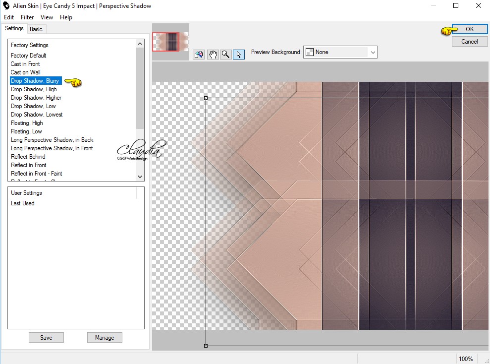 Eye Candy 5 : Impact - Perspective Shadow