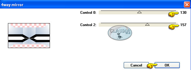 Instellingen filter Scribe - 4way mirror
