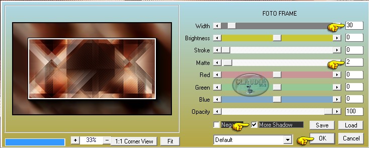 Instellingen filter AAA Frames - Foto Frame