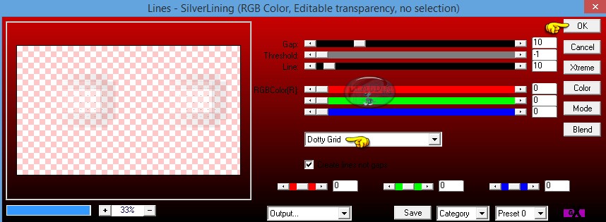 Instellingen filter AP 01 [Innovations] - Lines - SilverLining