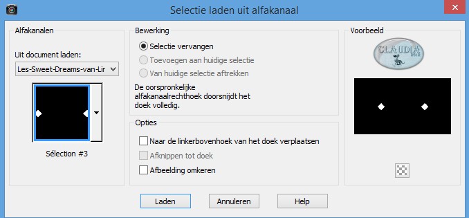 Selectie laden uit alfakanaal : Sélection #3