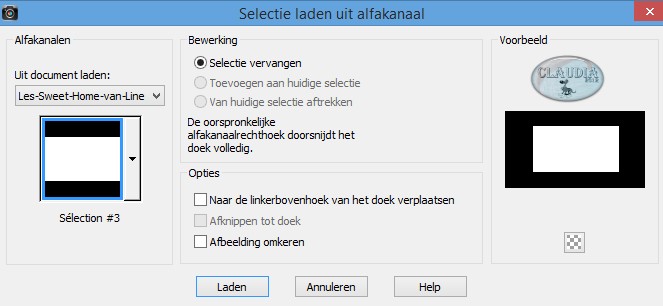 Selectie laden uit alfakanaal : Sélection #3