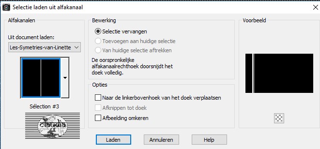 Selectie laden uit alfakanaal : Sélection #3