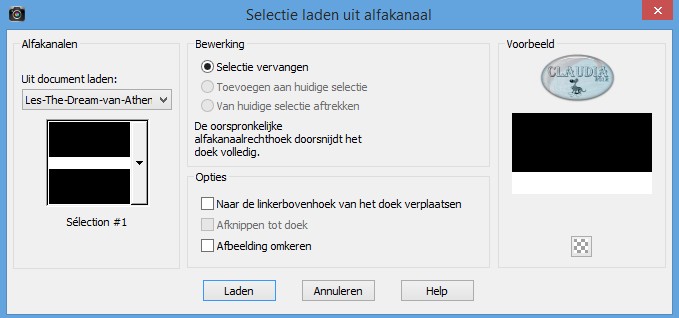 Selectie laden uit alfakanaal : Sélection #1