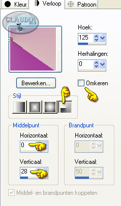 Instellingen Verloop